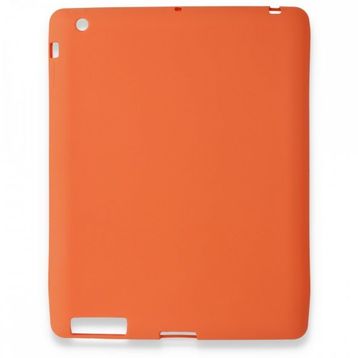 Alan Şanslı iPad 4 9.7 Turuncu Evo Tablet Silikon Kılıf