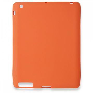 Alan Şanslı iPad 4 9.7 Turuncu Evo Tablet Silikon Kılıf
