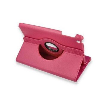 Alan Şanslı iPad Mini 1 Pembe 360 Tablet Deri Kılıf