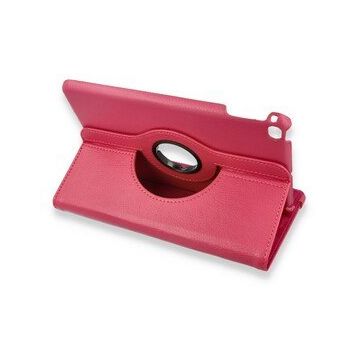 Alan Şanslı iPad Mini 4 Pembe 360 Tablet Deri Kılıf