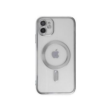 Alan Şanslı iPhone 11 Kross Magneticsafe Kapak Gümüş Cep Telefonu Kılıfı