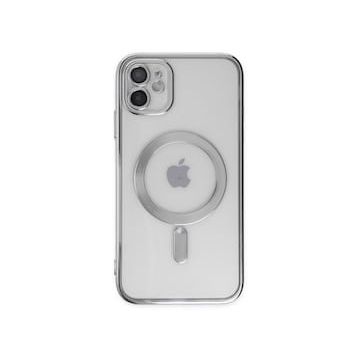 Alan Şanslı iPhone 11 Kross Magneticsafe Kapak Gümüş Cep Telefonu Kılıfı