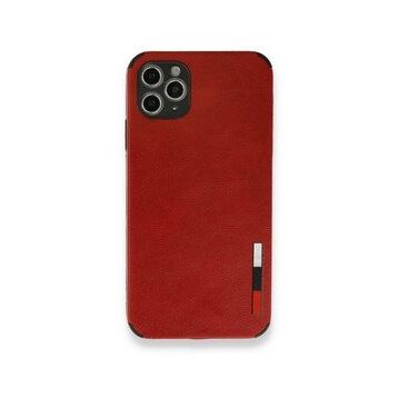 Alan Şanslı iPhone 11 Pro Kırmızı Loop Deri Silikon Kılıf