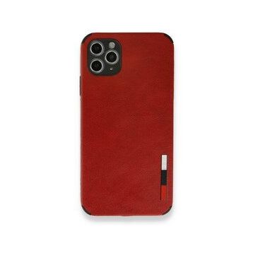 Alan Şanslı iPhone 11 Pro Kırmızı Loop Deri Silikon Kılıf