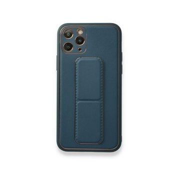 Alan Şanslı iPhone 11 Pro Mavi Coco Deri Standlı Kapak Kılıf