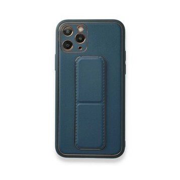 Alan Şanslı iPhone 11 Pro Mavi Coco Deri Standlı Kapak Kılıf