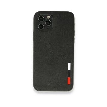 Alan Şanslı iPhone 11 Pro Siyah Loop Deri Silikon Kılıf