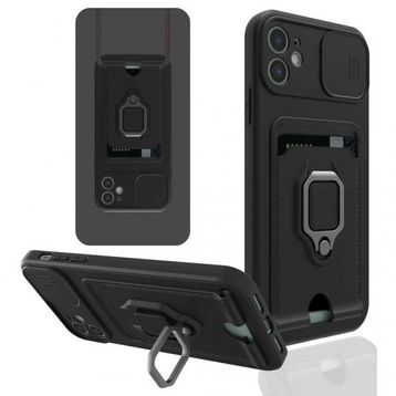 Alan Şanslı iPhone 11 Zuma Kartvizitli Yüzüklü İpli Silikon Kılıf