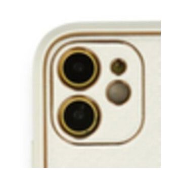 Alan Şanslı iPhone 12 Beyaz Coco Karbon Silikon Arka Kapak