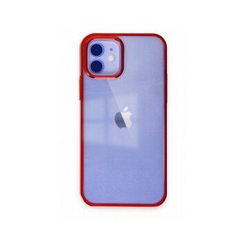 Alan Şanslı iPhone 12 Element Silikon Kırmızı Cep Telefonu Kılıfı