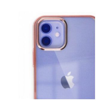 Alan Şanslı iPhone 12 Element Silikon Pembe Cep Telefonu Kılıfı