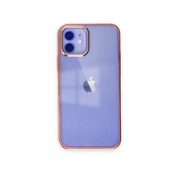 Alan Şanslı iPhone 12 Element Silikon Pembe Cep Telefonu Kılıfı