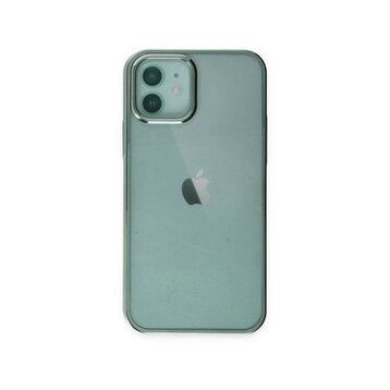 Alan Şanslı iPhone 12 Element Silikon Yeşil Cep Telefonu Kılıfı