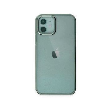Alan Şanslı iPhone 12 Element Silikon Yeşil Cep Telefonu Kılıfı