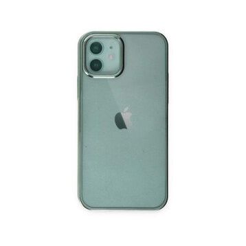 Alan Şanslı iPhone 12 Element Silikon Yeşil Cep Telefonu Kılıfı
