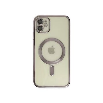Alan Şanslı iPhone 12 Kross Magneticsafe Kapak Mor Cep Telefonu Kılıfı