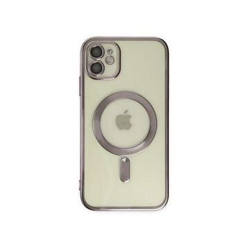 Alan Şanslı iPhone 12 Kross Magneticsafe Kapak Mor Cep Telefonu Kılıfı