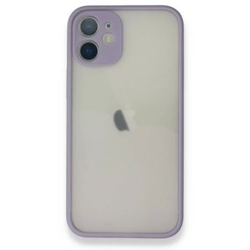 Alan Şanslı iPhone 12 Mor Montreal Silikon Kılıf