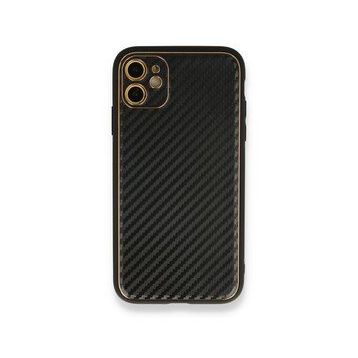 Alan Şanslı iPhone 12 Siyah Coco Karbon Silikon Arka Kapak