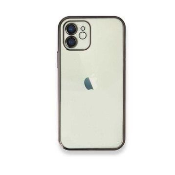Alan Şanslı iPhone 12 Siyah Razer Lensli Silikon Kılıf