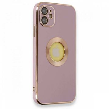 Alan Şanslı iPhone 12 Store Mor Silikon Kılıf