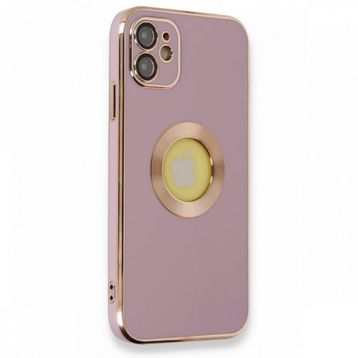 Alan Şanslı iPhone 12 Store Mor Silikon Kılıf