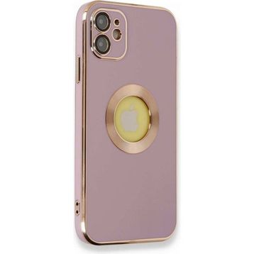 Alan Şanslı iPhone 12 Store Mor Silikon Kılıf
