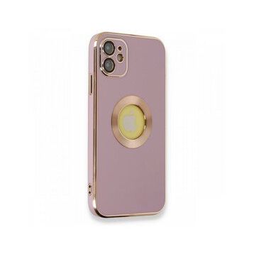 Alan Şanslı iPhone 12 Store Mor Silikon Kılıf