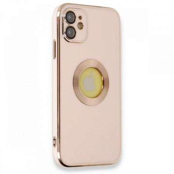 Alan Şanslı iPhone 12 Store Pembe Silikon Kılıf