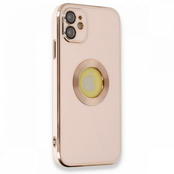 Alan Şanslı iPhone 12 Store Pembe Silikon Kılıf