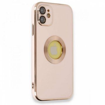 Alan Şanslı iPhone 12 Store Pembe Silikon Kılıf