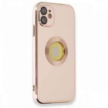 Alan Şanslı iPhone 12 Store Pembe Silikon Kılıf