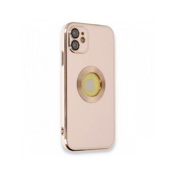 Alan Şanslı iPhone 12 Store Pembe Silikon Kılıf
