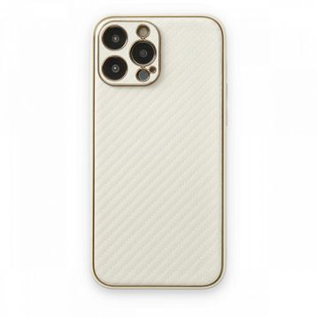 Alan Şanslı iPhone 13 Pro Coco Karbon Beyaz Silikon Kılıf