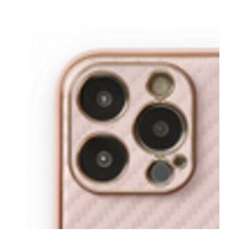 Alan Şanslı iPhone 13 Pro Coco Karbon Pembe Silikon Kılıf