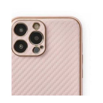 Alan Şanslı iPhone 13 Pro Coco Karbon Pembe Silikon Kılıf