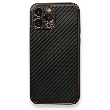 Alan Şanslı iPhone 13 Pro Coco Karbon Siyah Silikon Kılıf