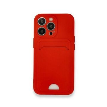 Alan Şanslı iPhone 13 Pro Kelvin Kartvizitli Kırmızı Silikon Kılıf