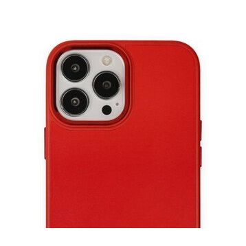 Alan Şanslı iPhone 13 Pro Max Asya Kırmızı Deri Silikon Kılıf