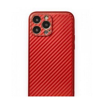 Alan Şanslı iPhone 13 Pro Max Coco Karbon Kırmızı Silikon Kılıf