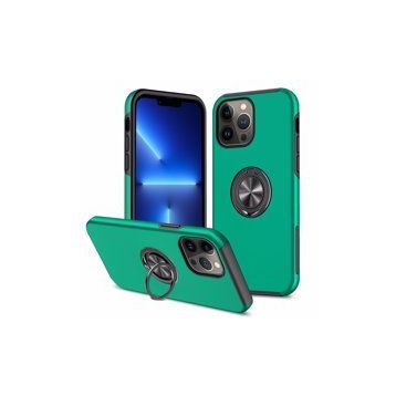 Alan Şanslı iPhone 13 Pro Max Elit Yüzüklü Kapak Yeşil Kılıf