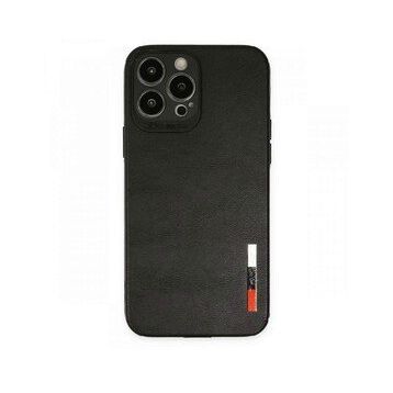 Alan Şanslı iPhone 13 Pro Max Loop Siyah Deri Silikon Kılıf