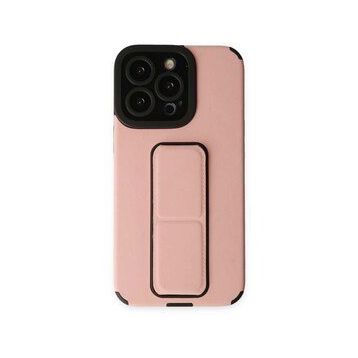 Alan Şanslı iPhone 13 Pro Mega Standlı Pudra Silikon Kılıf
