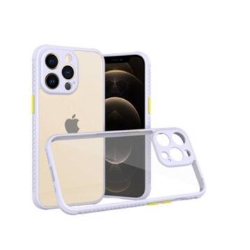 Alan Şanslı iPhone 13 Pro Miami Şeffaf Lila Silikon Kılıf
