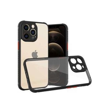 Alan Şanslı iPhone 13 Pro Miami Şeffaf Siyah Silikon Kılıf