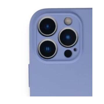 Alan Şanslı iPhone 13 Pro Nano İçi Kadife Lila Silikon Kılıf