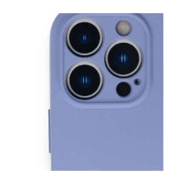 Alan Şanslı iPhone 13 Pro Nano İçi Kadife Lila Silikon Kılıf