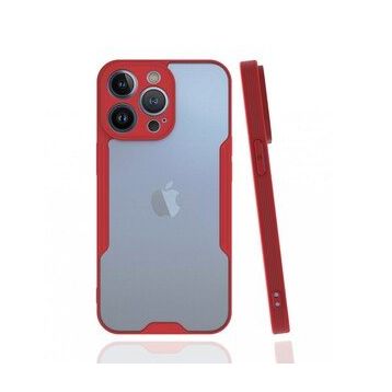 Alan Şanslı iPhone 13 Pro Platin Kırmızı Silikon Kılıf