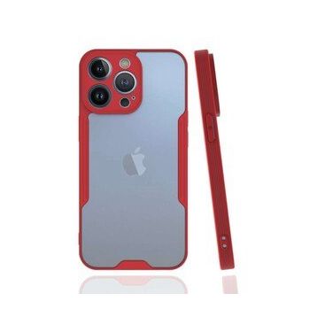 Alan Şanslı iPhone 13 Pro Platin Kırmızı Silikon Kılıf