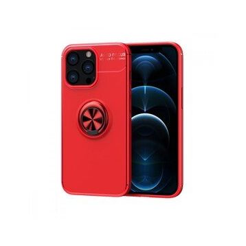 Alan Şanslı iPhone 13 Pro Range Yüzüklü Kırmızı Silikon Kılıf